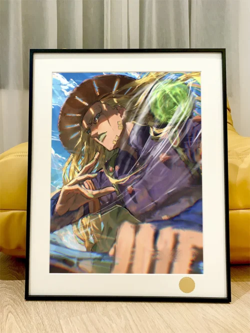 Limited Edition Gyro Zeppeli Jojo's Bizarre Adventure art print. Dynamic official decorative painting from Xingkong Studio.