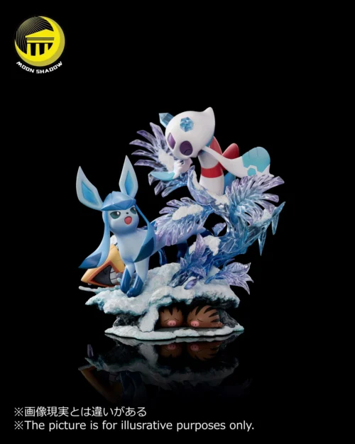 Natural Series Glaceon & Froslass Family - Pokemon Resin Statue - Moon Shadow Studios - Image 2