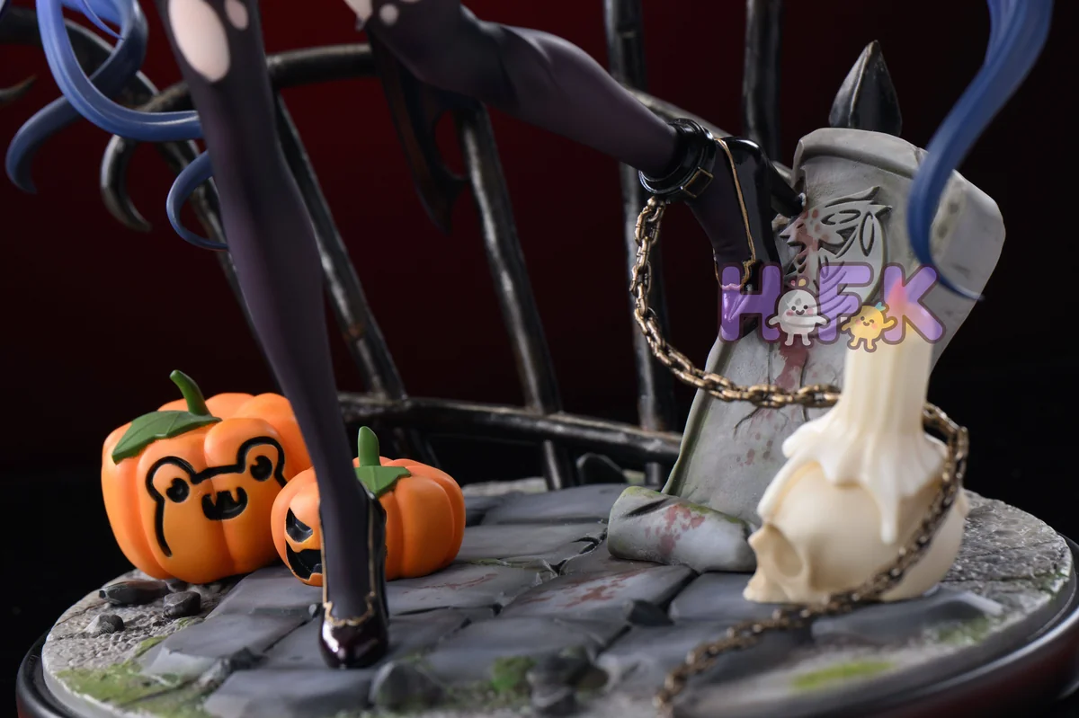 "Premium 1/4 scale HFK Studio FGO Melusine Halloween Ver. statue. Dynamic pose, intricate gothic costume, and captivating aura. Exclusive limited."