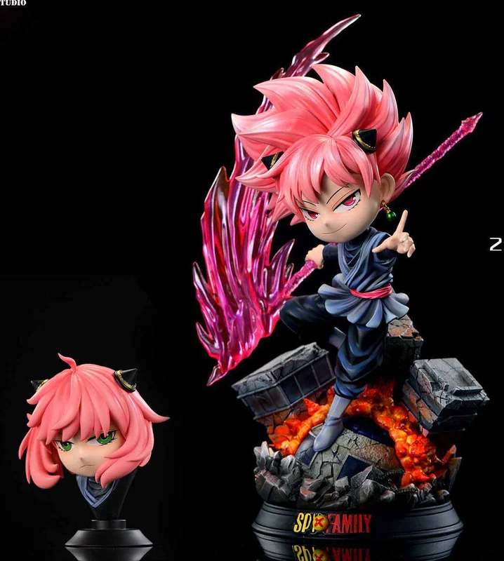1/6 Scale Super Saiyan Rose Anya Forger - SPY X FAMILY Dragon Ball Resin Statue - Biubiu Studio - Image 2