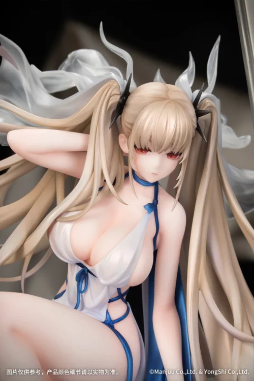 "Stunning Myethos 1/7 Azur Lane Illustrious statue gallery, featuring dynamic poses, intricate costume details, and ethereal water effects."