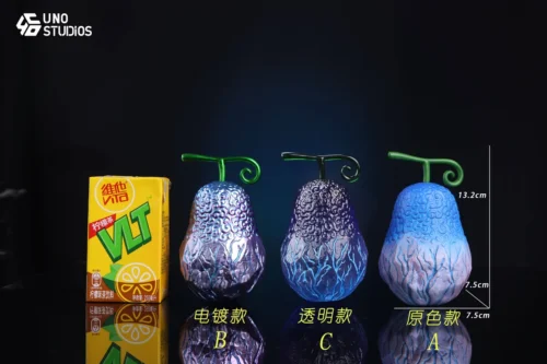 "Iconic Large Scale Whitebeard Gura Gura no Mi 2.0 One Piece Devil Fruit statue. Premium purple, blue, clear swirling finishes captivate collectors."