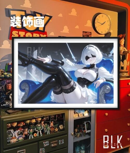 Throne YoRHa No. 2 Type B Decorative Painting - Nier: Automata - BLK Studio - Image 1