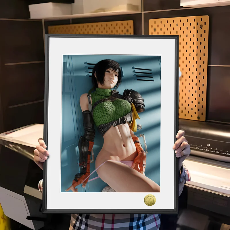A3 & 4K Size Yuffie Kisaragi Decorative Painting - (FF7) Final Fantasy VII - HuangGua Studio - Image 1