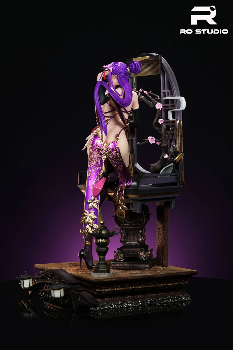 "Limited 1/4 Guofeng Kafka Honkai: Star Rail resin statue. Detailed views show its exquisite Chinese design and intricate sculpting."