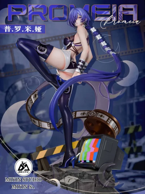 "Exquisite 1/6 scale Promiya resin statue from Zenless Zone Zero, showcasing her dynamic urban fantasy design with intricate futuristic details."