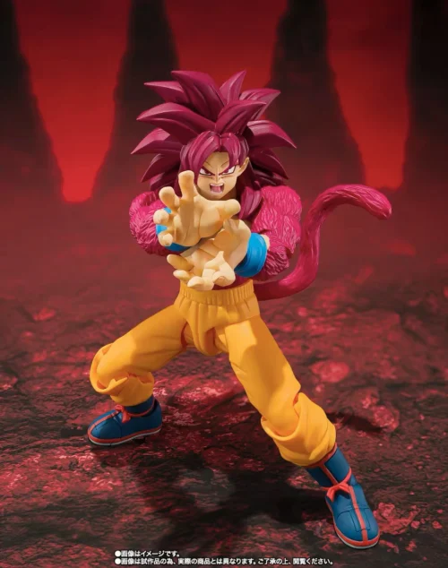 DAIMA S.H. Figuarts Super Saiyan 4 Son Goku - Dragon Ball Official Statue - TAMASHII - Image 2