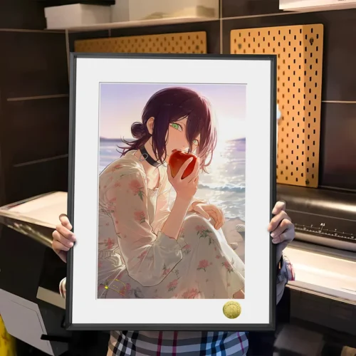 A3 & 4K Size Young Girl Reze 002 Decorative Painting - Chainsaw Man - HuangGua Studio - Image 1