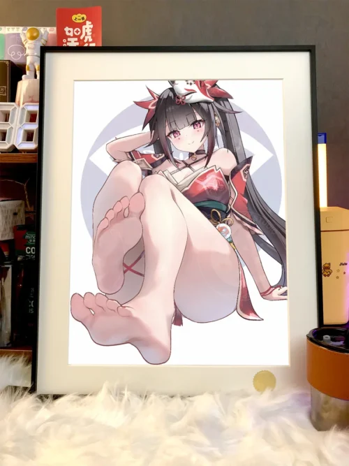 "Honkai Star Rail Sparkle Sitting Pose Decorative Painting gallery, showing exquisite details of this vibrant, limited edition collector-grade print."