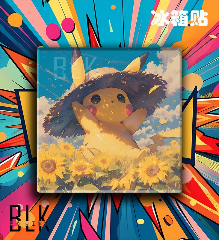 Sunflower Pikachu Decorative Painting - Pokemon - BLK Studio - Image 3