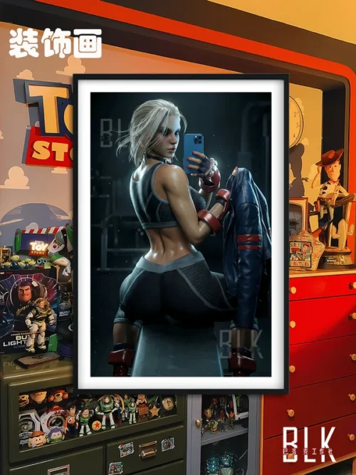 Cammy Selfie Decorative Painting - Street Fighter - BLK Studio - Image 1