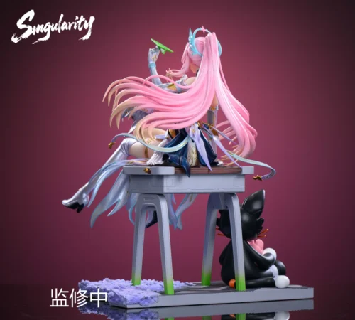 "Limited Edition 1/6 Wuthering Waves Aimis statue gallery by Singularity Studio, detailing dynamic sci-fi elegance and intricate futuristic design."
