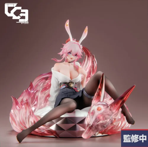 "Premium, limited edition 1/6 Feiying Honkai: Star Rail statue. Elegant sci-fi design, intricate details, dynamic pose from all angles."