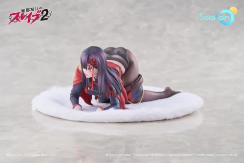 "Official 1/7 Yamashiro Ren figure from Mato Seihei no Slave. New angle reveals dynamic combat pose, intricate sculpting, and determination."