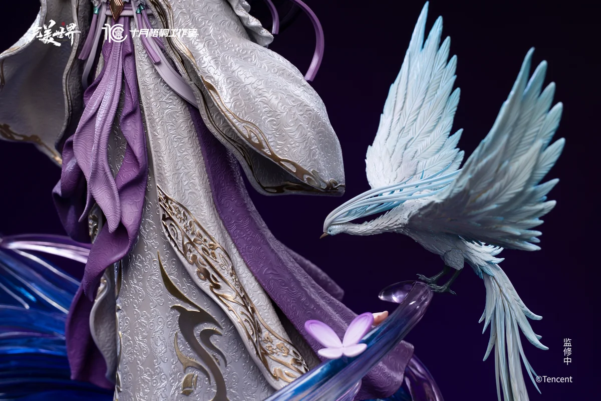 "Perfect World Yunxi 1/6 scale statue gallery. Detailed views of ethereal beauty, intricate premium polystone craftsmanship, and dual dynamic poses."
