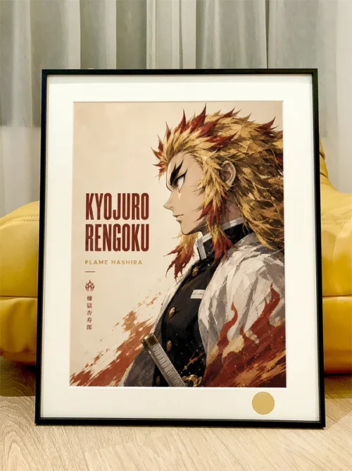 Flame Hashira Rengoku Kyojuro Decorative Painting - Demon Slayer: Kimetsu no Yaiba - Xingkong Studio - Image 1