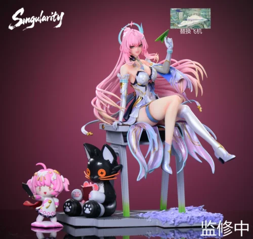 "Limited Edition Wuthering Waves Aimis 1/6 scale statue by Singularity Studio, showcasing dynamic sci-fi elegance and intricate futuristic details."