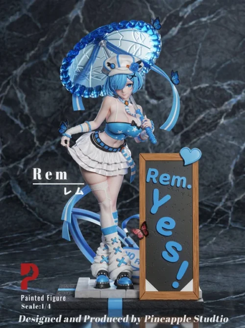 1/4 Scale Night Shibuya Rem & Ram - Re:Starting Life From Zero in a Different World Resin Statue - Pineapple Studio - Image 2