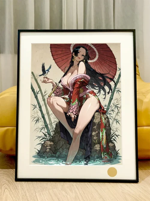 Japanese Style Boa Hancock Decorative Painting - ONE PIECE - Xingkong Studio - Image 1