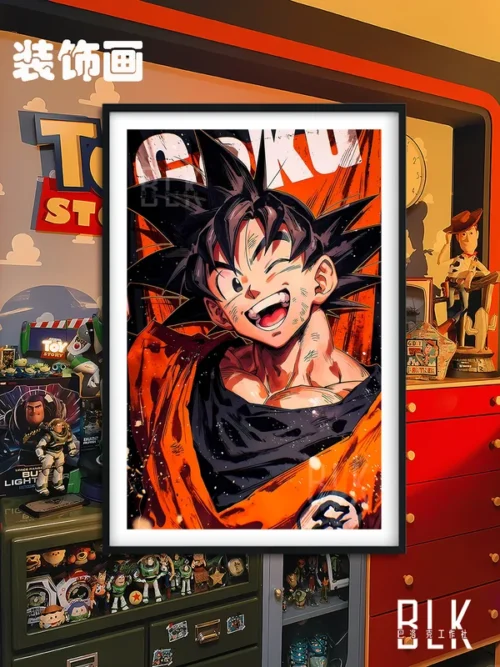 Winking Son Goku Decorative Painting - Dragon Ball - BLK Studio - Image 1