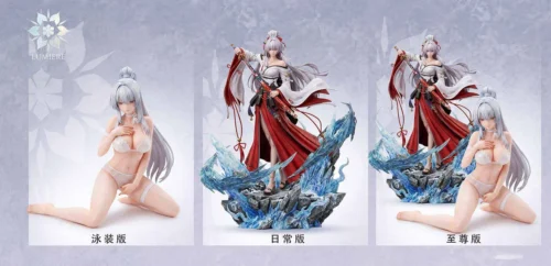 "Limited edition 1/6 Wuthering Waves Feixue resin statue by LUMIERE Studio. Experience the dynamic fantasy priestess in her intricate, premium attire."