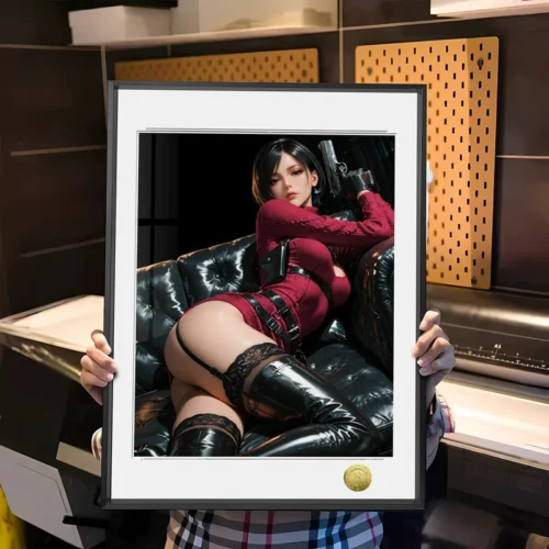 A3 & 4K Size Femme Fatale Ada Wong 003 Decorative Painting - Resident Evil - HuangGua Studio - Image 1