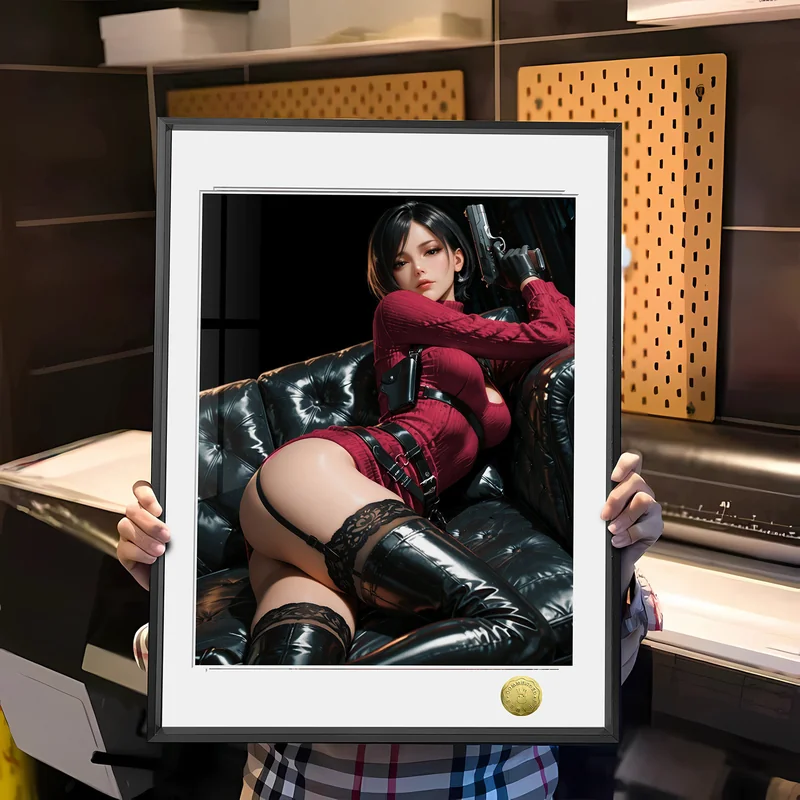 A3 & 4K Size Femme Fatale Ada Wong 003 Decorative Painting - Resident Evil - HuangGua Studio - Image 1