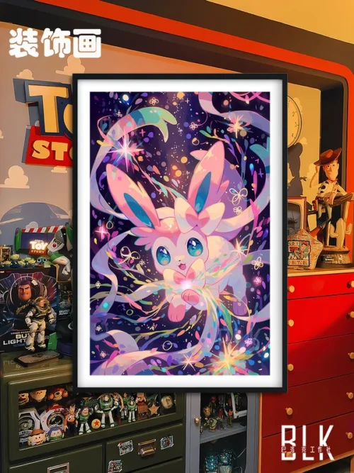 Sylveon Decorative Painting - Pokemon - BLK Studio - Image 1