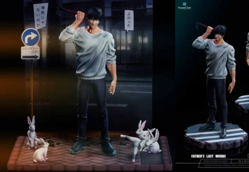 "Dynamic 1/6 Fushiguro Toji statue capturing the iconic Shibuya Final Scene from Jujutsu Kaisen with intense detail and powerful pose."