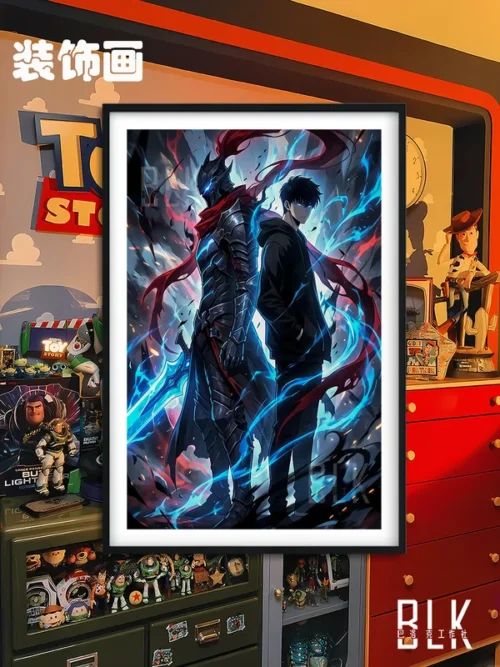 Shadow Form Sung Jinwoo Decorative Painting - Solo Leveling - BLK Studio - Image 1