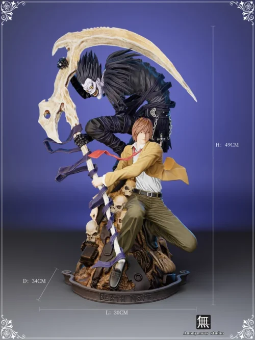 Light Yagami & Ryuk - Death Note Resin Statue - Anonymous Studios - Image 2