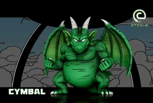 "Premium C-STUDIO Dragon Ball Cymbal figure, an iconic villain in a dynamic, menacing pose, crafted with premium PU for anime accuracy."