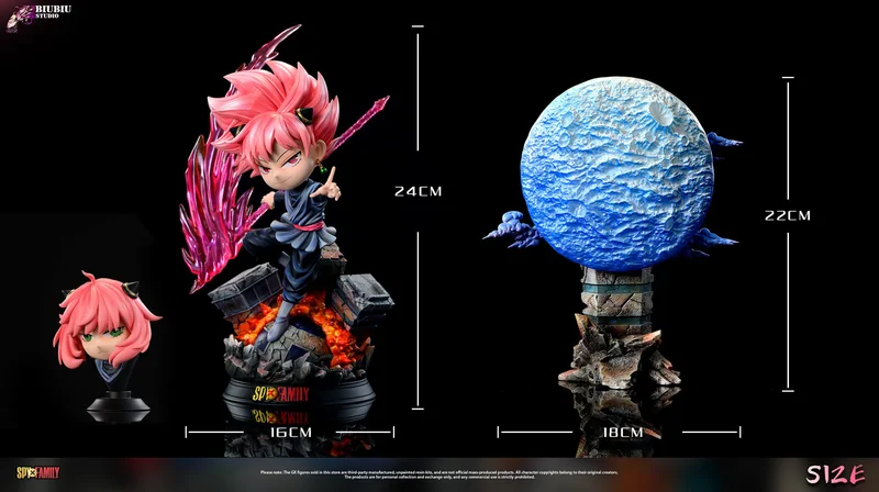 1/6 Scale Super Saiyan Rose Anya Forger - SPY X FAMILY Dragon Ball Resin Statue - Biubiu Studio - Image 1