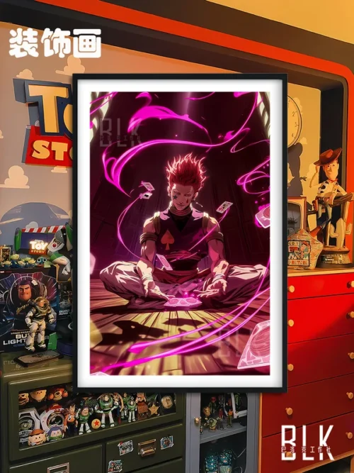 Hisoka Morow Flying Card Decorative Painting - HUNTER X HUNTER - BLK Studio - Image 1