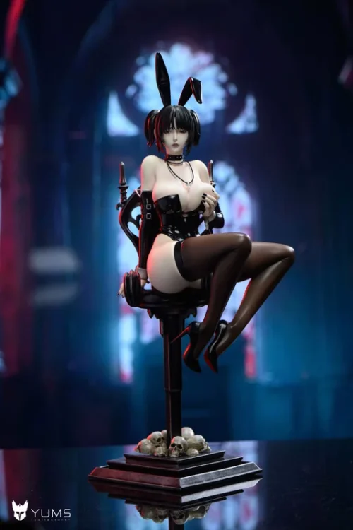 1/6 Scale Gothic Bunny Ver. Mikasa Ackerman - Attack On Titan Resin Statue - YUMS-Collectors Studio - Image 2