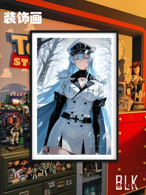 Esdeath in Forest Decorative Painting - Akame Ga Kill - BLK Studio - Image 1