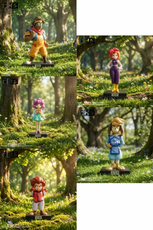 "Main image of an SHS Studio original resin figure, showcasing a stunning, intricately detailed fantasy female character in a dynamic pose."