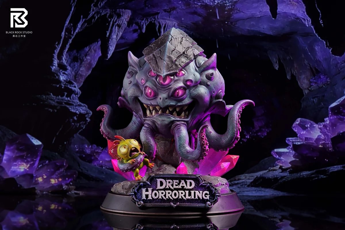 "Exclusive Q-version fantasy figures set: Gryphon, Beholder, Ogre Babies. Premium BRS Black Rock Studio collectibles with intricate sculpting."