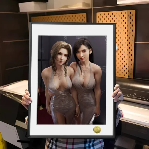 A3 & 4K Size Red Carpet Starlets Decorative Painting - (FF7) Final Fantasy VII - HuangGua Studio - Image 1