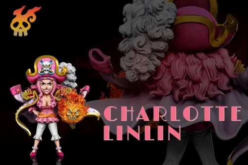 "Premium Young Charlotte Linlin "Big Mom" Rocks Pirates figure by A+ Studio, a dynamic One Piece statue capturing her raw power with Prometheus."