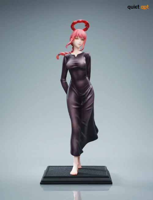 "Exquisite 1/6 scale Makima resin statue by QuietArt Studio, showcasing her sleek, powerful elegance and iconic control from Chainsaw Man."
