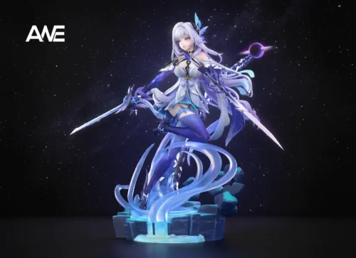 "Limited Edition ANE Studio Skirk Genshin Impact Resin Statue. Dynamic gallery showcases her mysterious power, solitary grace, and intricate details."