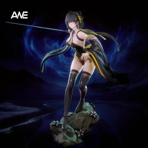 "Main image of the premium ANE Studio Limited Edition Wuthering Waves Drifter Resin Statue, showcasing its dynamic action pose and intricate details."