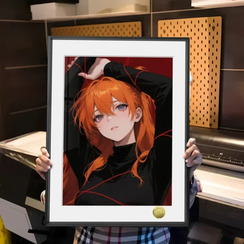 Serene Asuka Langley Soryu Decorative Painting - (EVA) Neon Genesis Evangelion - HuangGua Studio - Image 1