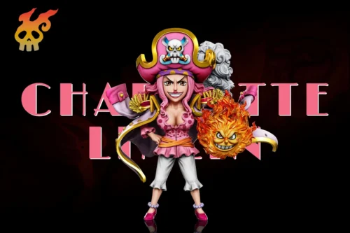 "Dynamic A+ Studio Young Charlotte Linlin Rocks Pirates statue, capturing Big Mom's raw power and intricate details from multiple angles."