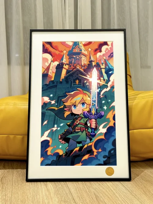 Chibi Ver. Link Decorative Painting - The Legend of Zelda: Breath of the Wild - Xingkong Studio - Image 1