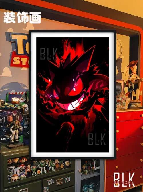 Bloody Gengar Decorative Painting - Pokemon - BLK Studio - Image 1