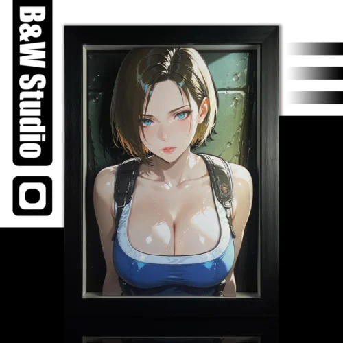 Jill Valentine Decorative Painting - Resident Evil - B&W Studio - Image 2