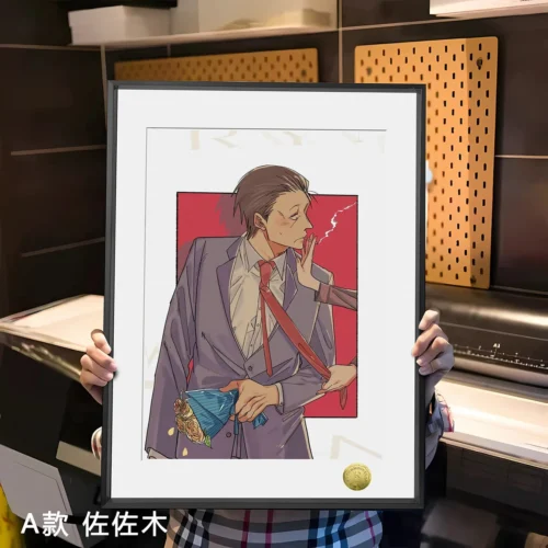 "Detailed views of limited edition Sasaki & Tayama 'Supermarket Backdoor' art print from Huang Gua Studio, capturing its intimate urban slice-of-life."