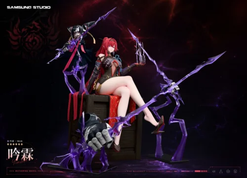 "Premium 1/6 Wuthering Waves Yinlin figure by Samsung Studio, showcasing exquisite detail, premium materials, and dynamic dark fantasy design."